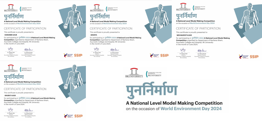 National Level Model Making Competition Participation by 1st Year Students