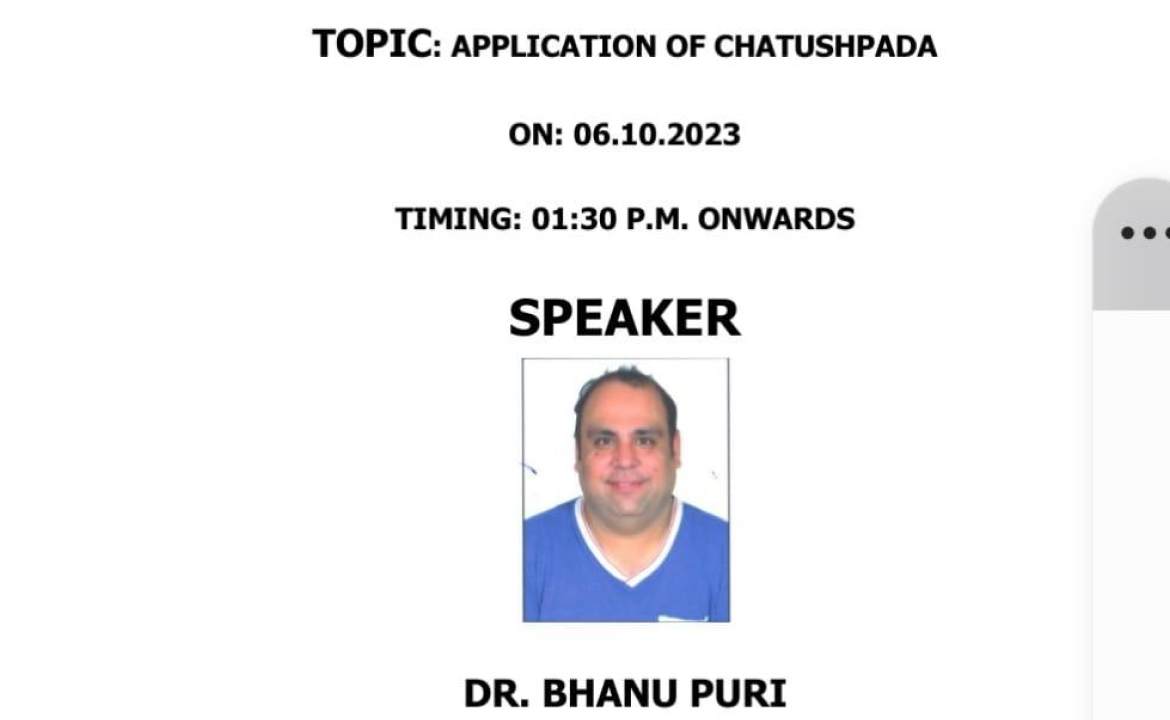 Application-of-chatushpada-Bhanu-Puri-Webinar-and-Events-At-Lakshmi-Narayan-College-In-Amritsar-Punjab